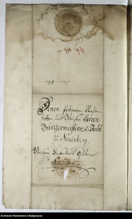 image.from.unit.number "Schriftwechsel der Stadt Neuenburg mit Danzig"