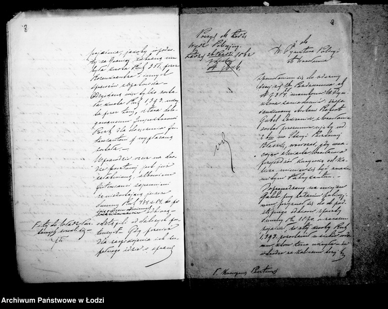 Obraz 10 z jednostki "Akta tyczące się korespondencji pocztowych"