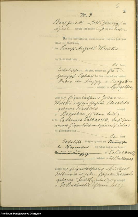 image.from.unit.number "Heiraths-Haupt-Register Nr 1 - 11"