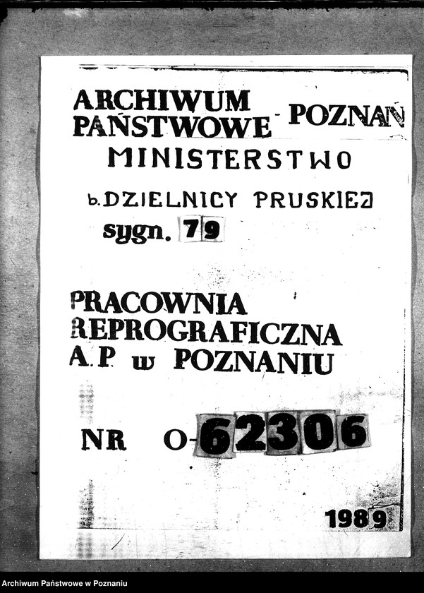 Obraz 1 z jednostki "Sprawy szczegółowo adm. Aprowizacja Górnego Śląska"