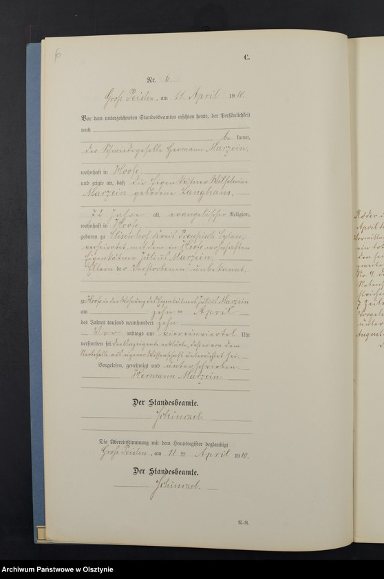 image.from.unit.number "Sterbe-Neben-Register Nr 1 - 22"