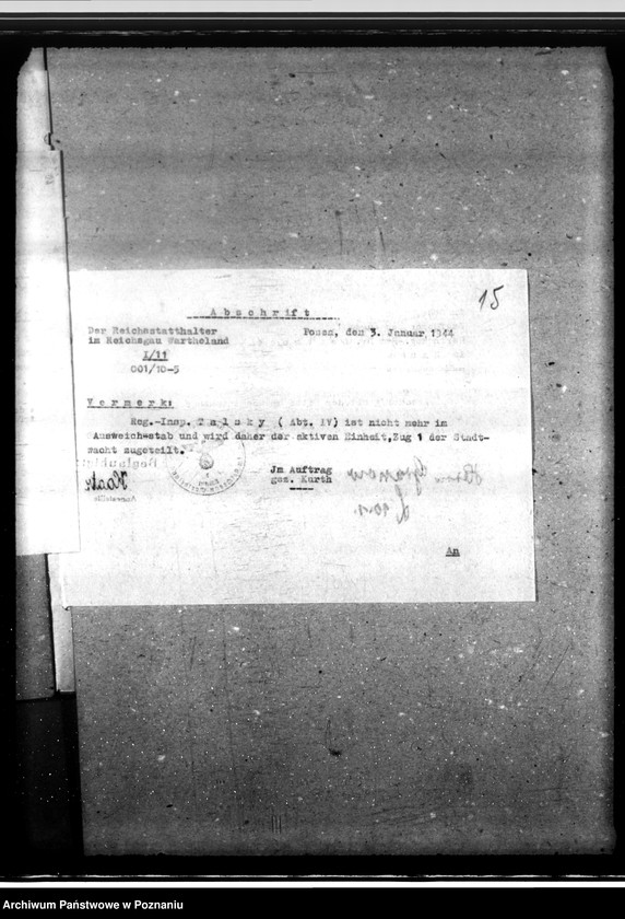 Obraz 19 z jednostki "Standtwacht- Zug 1 (neue Einteilung)"