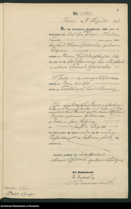 Obraz 16 z jednostki "Księga zgonów t. III"