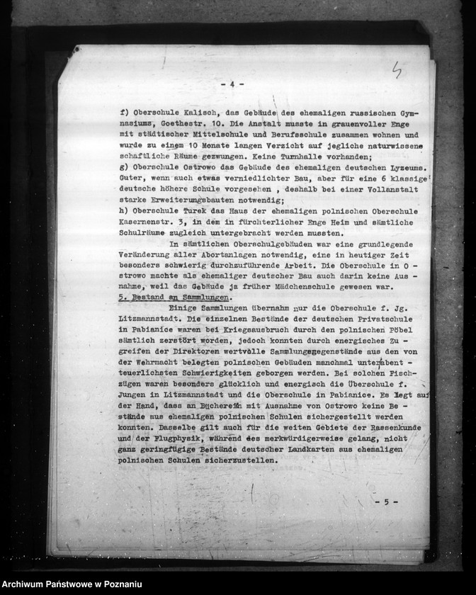 Obraz 8 z jednostki "Sprawozdanie o sytuacji szkół średnich w rejencji łódzkiej"