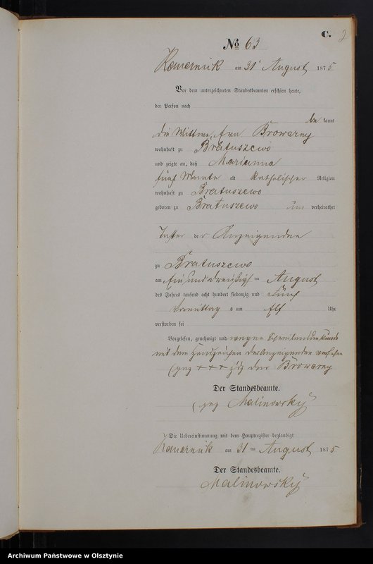 image.from.unit.number "Sterbe-Neben-Register Tom II,Nr 63 - 79"