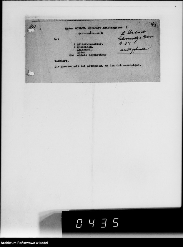 Obraz 17 z jednostki "[Informacje o posiadaniu przez Żydów kosztowności]"