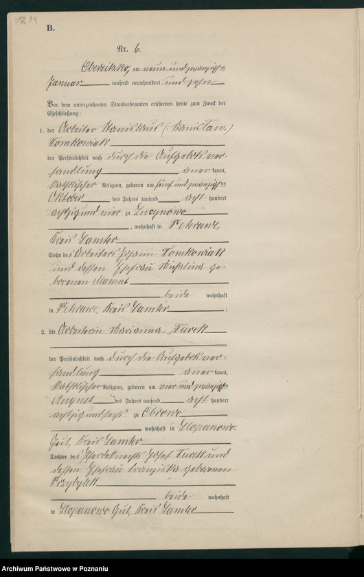 Obraz 14 z jednostki "Heirats-Neben-Register"
