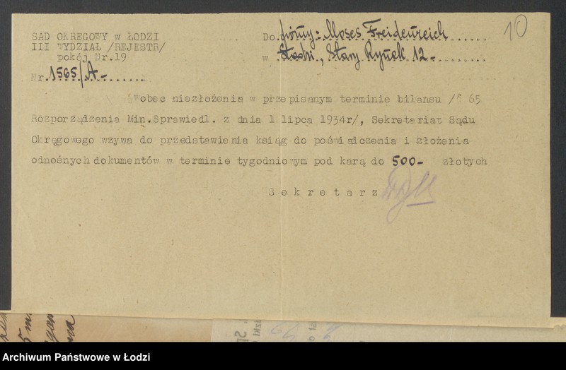 Obraz 12 z jednostki "Moses Freidenreich- fabryka cukierków"