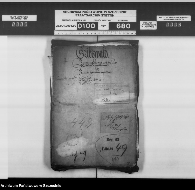 image.from.unit.number "Bürgermeister und Rat zu Greifswald / Brand Hertmann in Greifswald: Beschlagnahme eines Schiffes und Verbot des Handels."