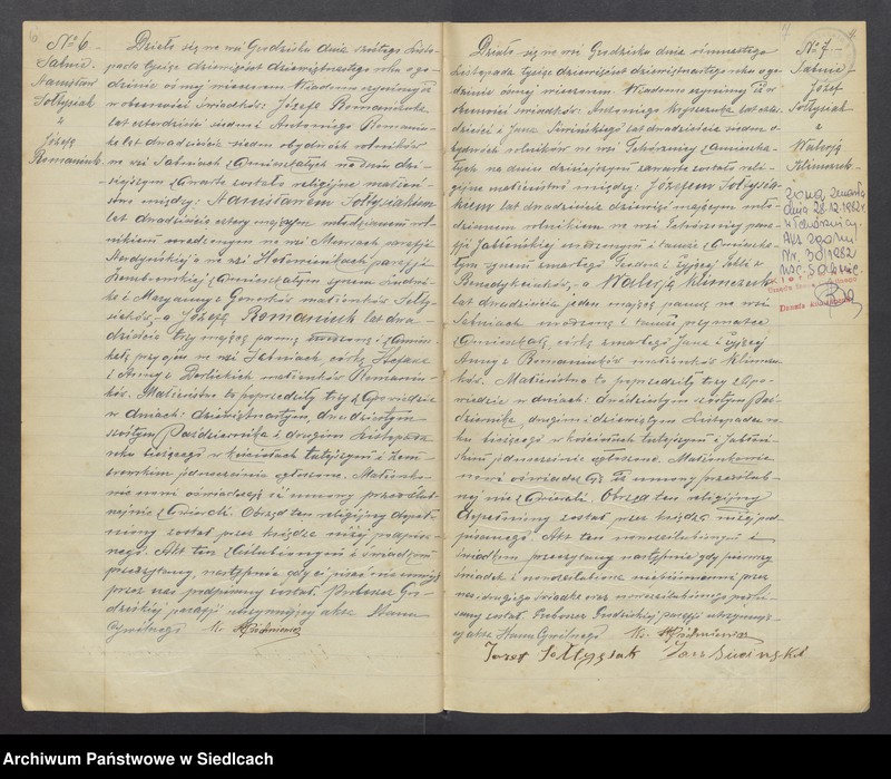 image.from.unit.number "Unikat aktów stanu cywilnego zaślubionych Parafii Grodzisk od 1919 roku do 1937 roku"