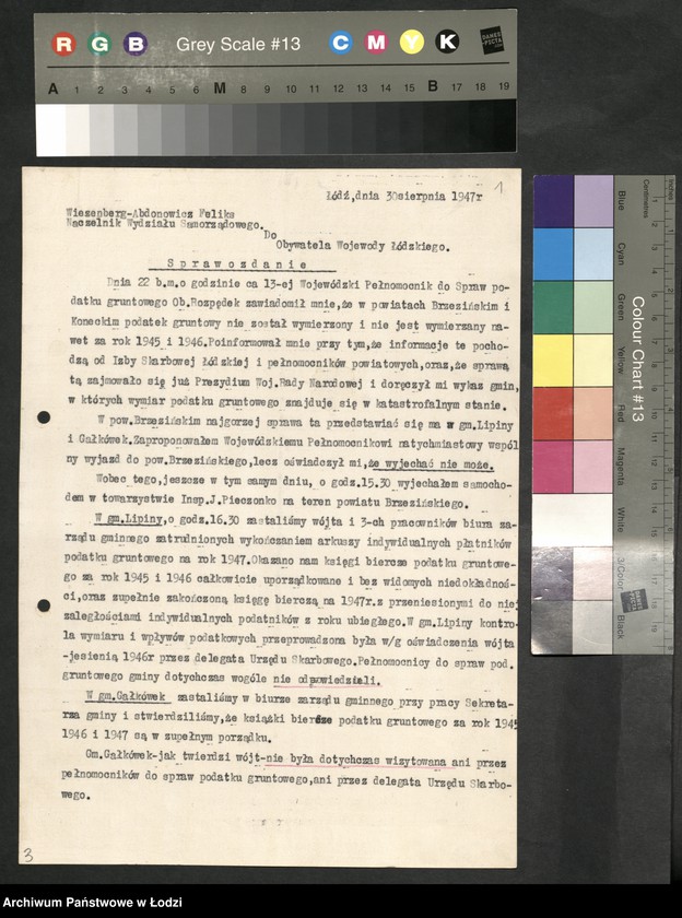 Obraz 2 z jednostki "Wojewódzka Rada Narodowa - [Naczelnik] Wydziału Samorządowego - sprawozdanie"