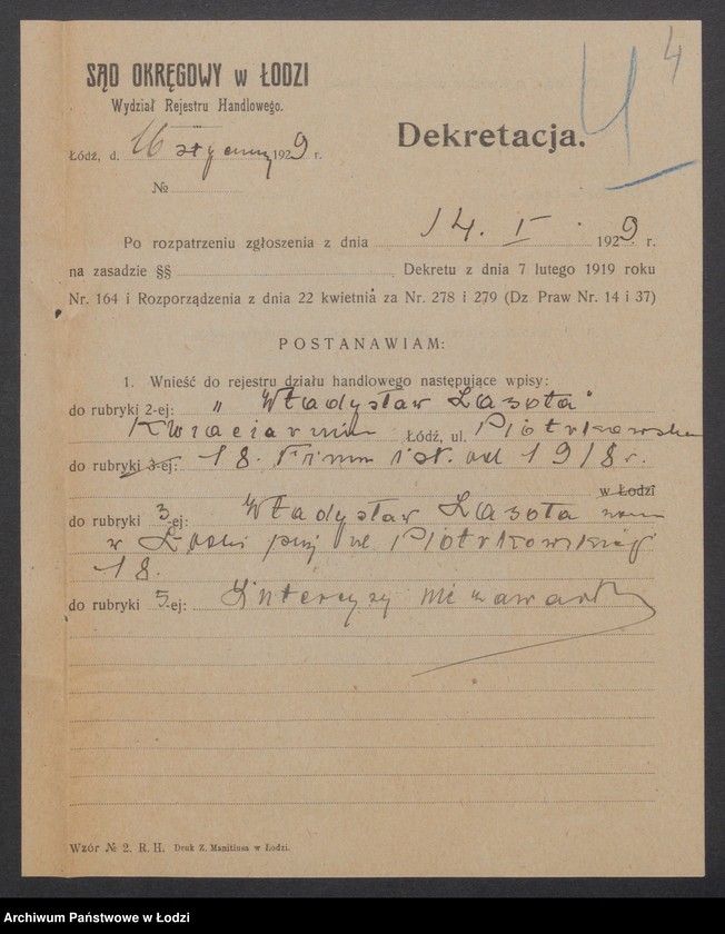 Obraz 6 z jednostki "Władysław Lasota – kwiaciarnia"