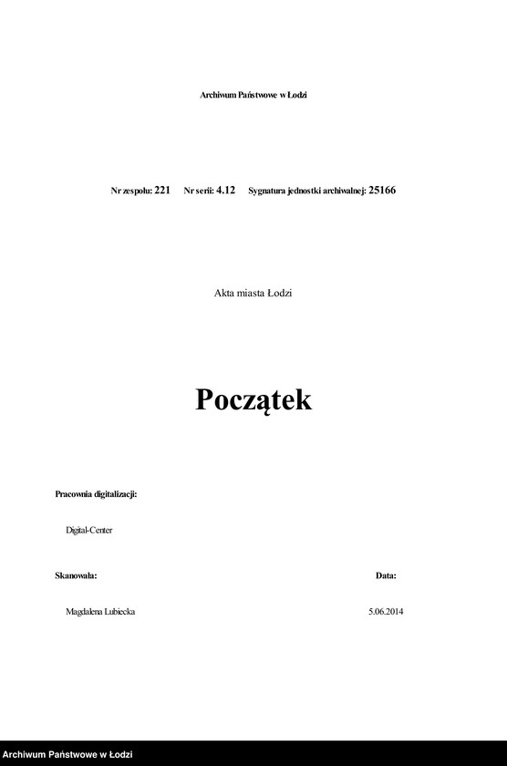 Obraz 2 z jednostki "[Spis ludności Łodzi] Wajnberger - Wajnger"
