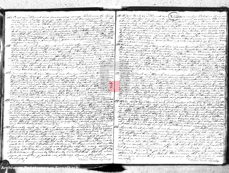 image.from.unit.number "Księga duplikat urodzonych, zaślubionych, umarłych parafii wigierskiey z roku 1832"