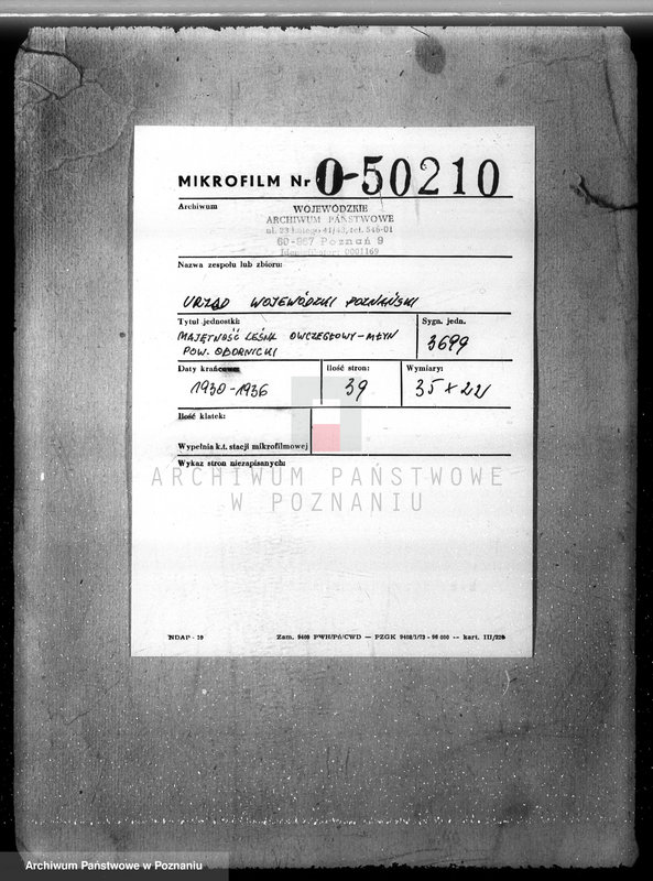 image.from.unit.number "Las majętność Ocieszyn powiat obornicki"