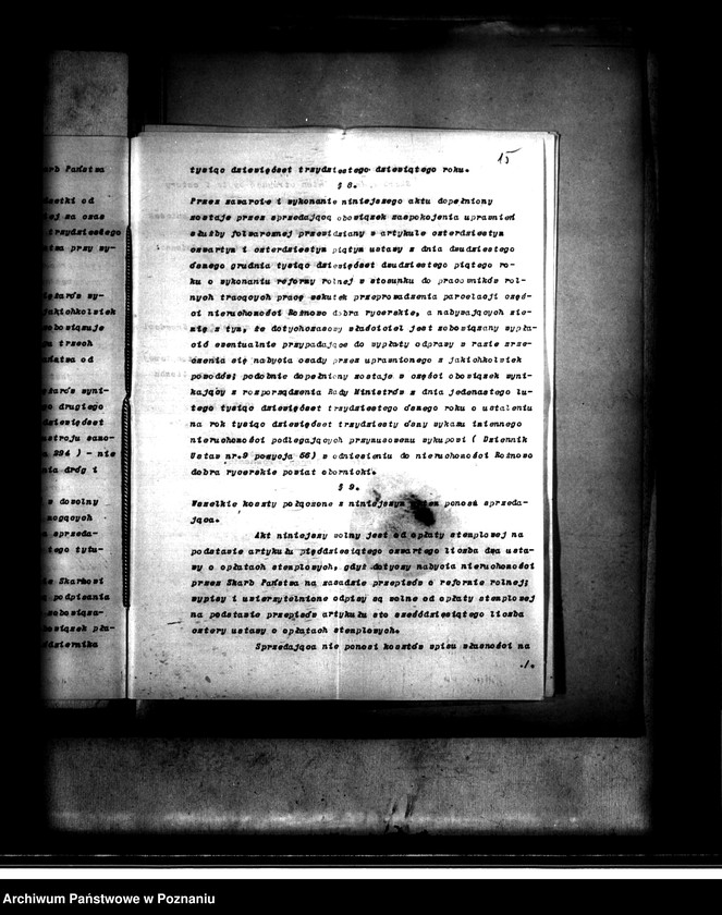 Obraz 19 z jednostki "Majątek Rożnowo powiatu obornickiego nabycie nieruchomości w trybie w trybie art. 8 ustawy o wykonaniu reformy rolnej"