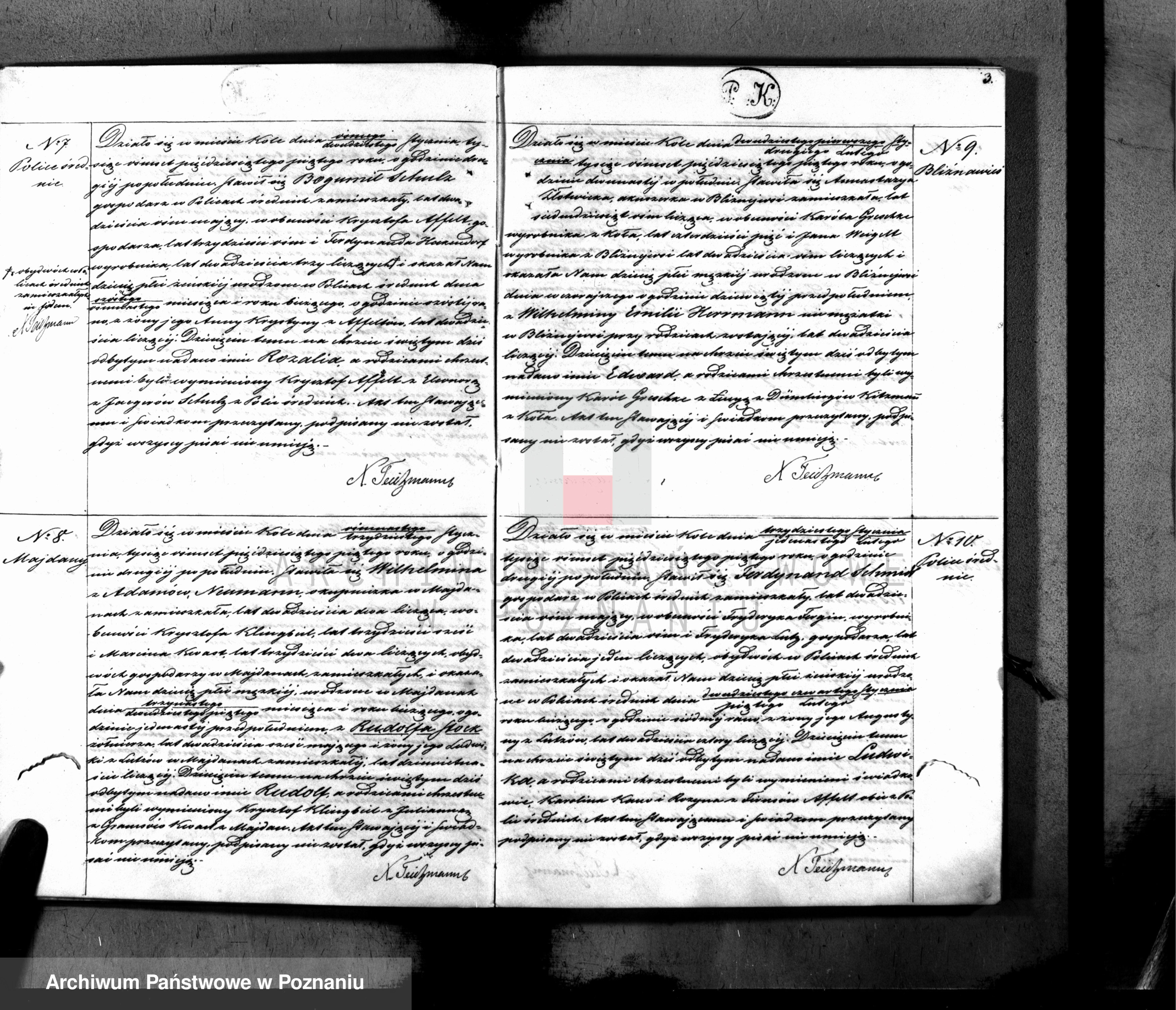 Skan z jednostki: Duplikat urodzeń, małżeństw i zmarłych