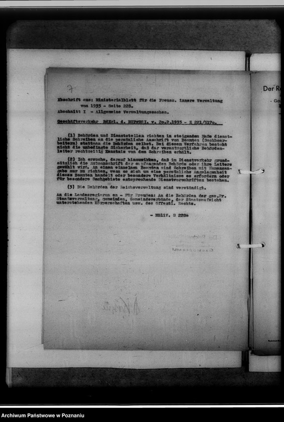 Obraz 11 z jednostki "Allgemeine Verfügungen der Gauselbstverwaltung"