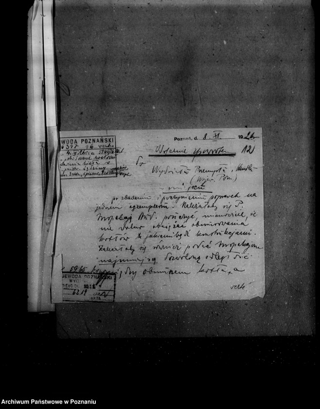 Obraz 16 z jednostki "Gorzelnia parowa dr Wizy majętność Sędziwy powiat szamotulski nr woj. kotła 1371"