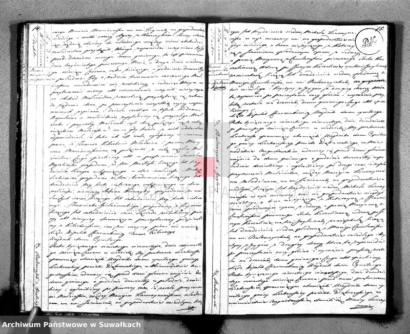 Obraz 10 z jednostki "Księga Aktów Zaślubionych Urzędnika Stanu Cywilnego Gminy Liszkowskiey od 1- go stycznia 1818 roku"