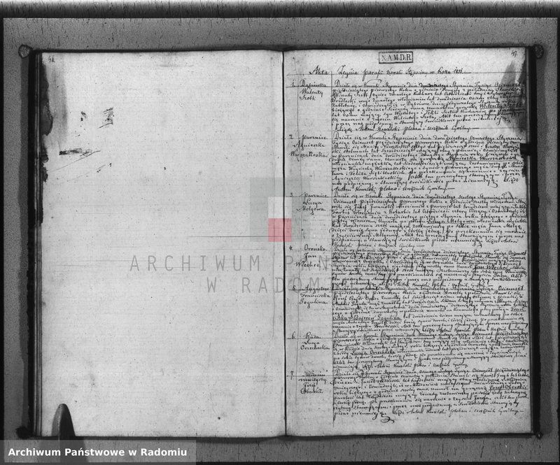 image.from.unit.number "Dupplikat Aktów Urzędnika Stanu Cywilnego Urodzenia, Małżeństw i Zeyścia parafii Kowali Stępociny w Roku 1851"