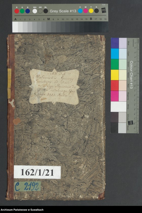 image.from.unit.number "Akta małżeńskie gminy puńskiey od pierwszego stycznia do dnia ostatniego grudnia 1815 roku."