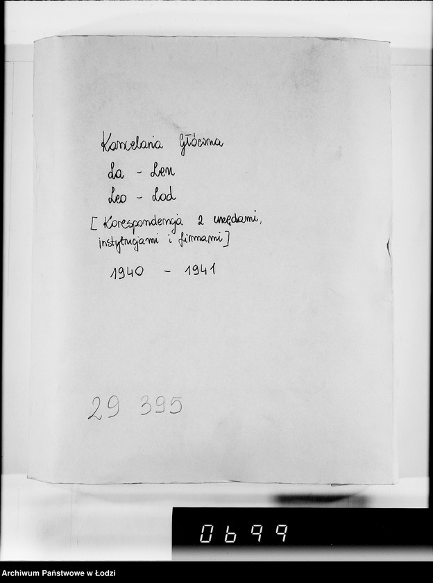 Obraz 4 z jednostki "[Korespondencja z urzędami, instytucjami i firmami] Lit.Lo-Lod."