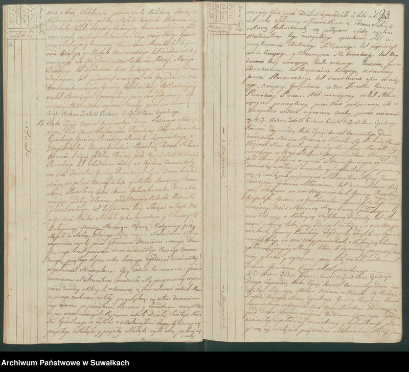image.from.unit.number "Akta małżeńskie gminy puńskiey od 1-go stycznia do dnia ostatniego grudnia 1818 roku."