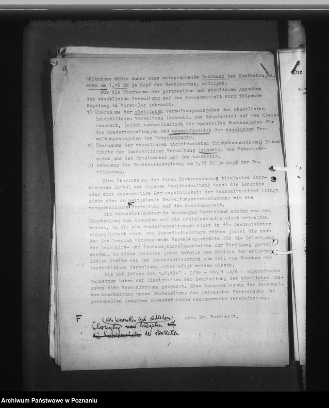 Obraz 13 z jednostki "Vereinfachung der Verwaltung. Kosten der landrätlichen Verwaltung"