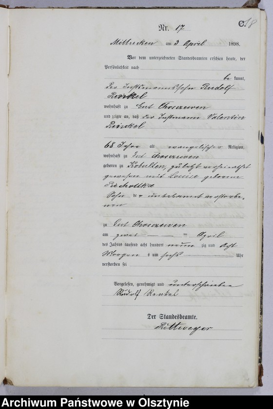 image.from.unit.number "Sterbe-Haupt-Register Nr 1 - 77 i 1 - 76"