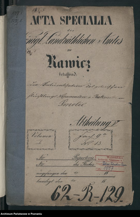 Obraz 4 z jednostki "A. betr. Nepomucen von Rakowski in Smolisz /auch Josef und Anton/"