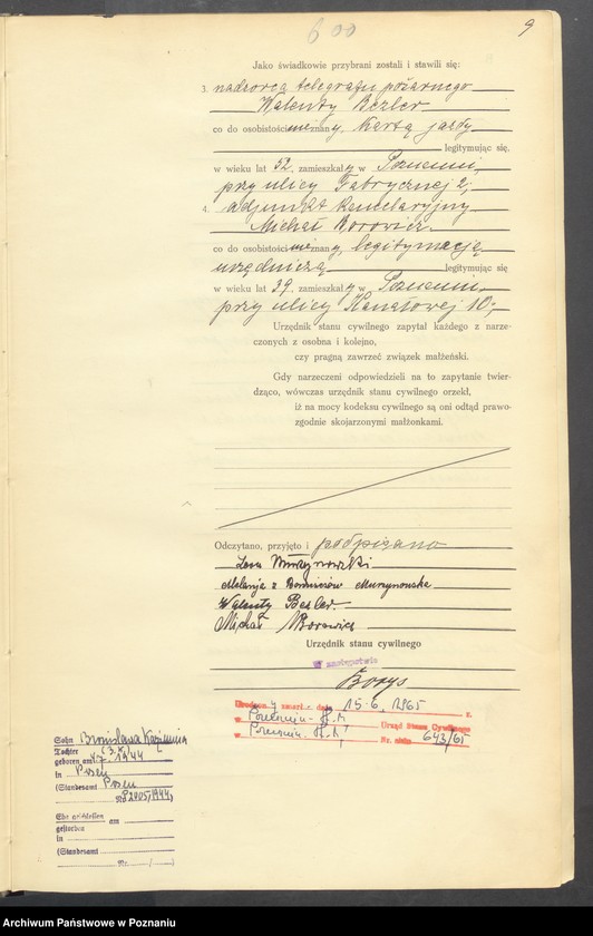 Obraz 11 z jednostki "Księga miejscowa małżeństw tom III [Rejestr główny małżeństw]"