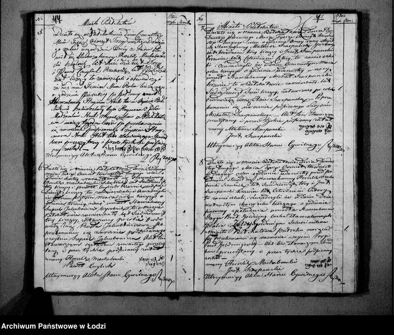 image.from.unit.number "Księga Akt Stanu Cywilnego Wyznania Mojżeszowego Urodzenia, Małżeństwa, Smierci w parafii Bełchatow w Powiecie Piotrkowskim Wojewodztwie Kali[skim] na Rok 1832"