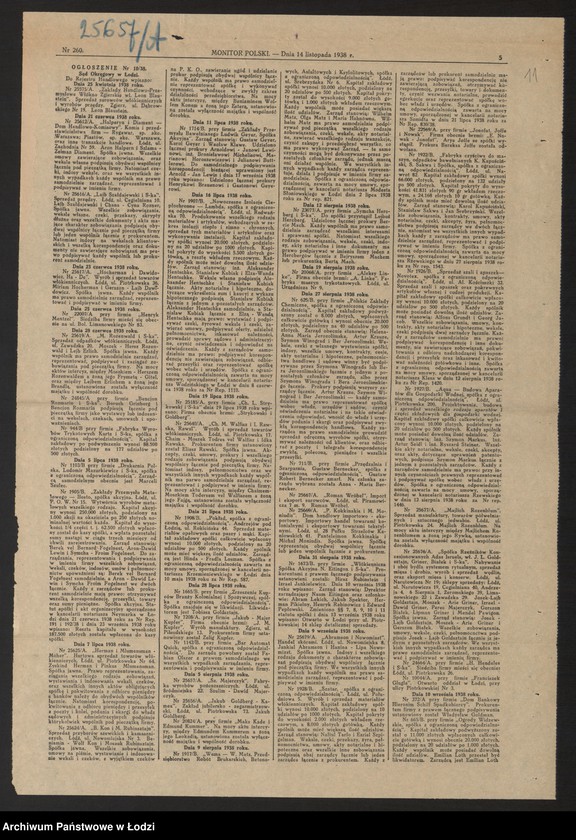 Obraz 13 z jednostki "Szulim Dawid Majerczyk- fabryka wyrobów pończoszniczych"