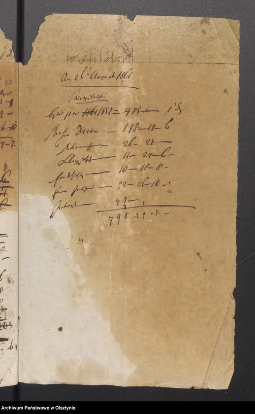 image.from.unit.number "Manual der Kirchen Kasse zu Milken"