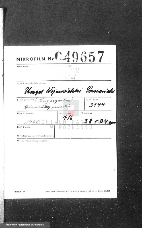 Obraz 2 z jednostki "/Lasy prywatne/ Spis według powiatów"