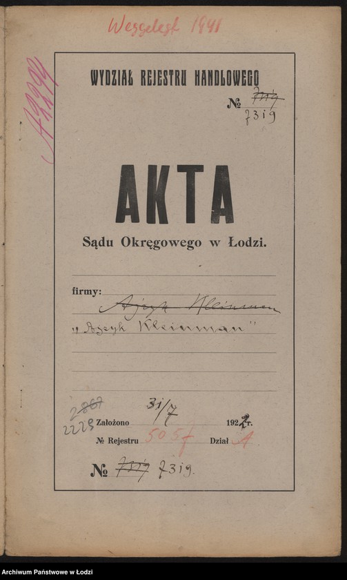 Obraz 2 z jednostki "Ajzyk Kleinman – sprzedaż węgla"