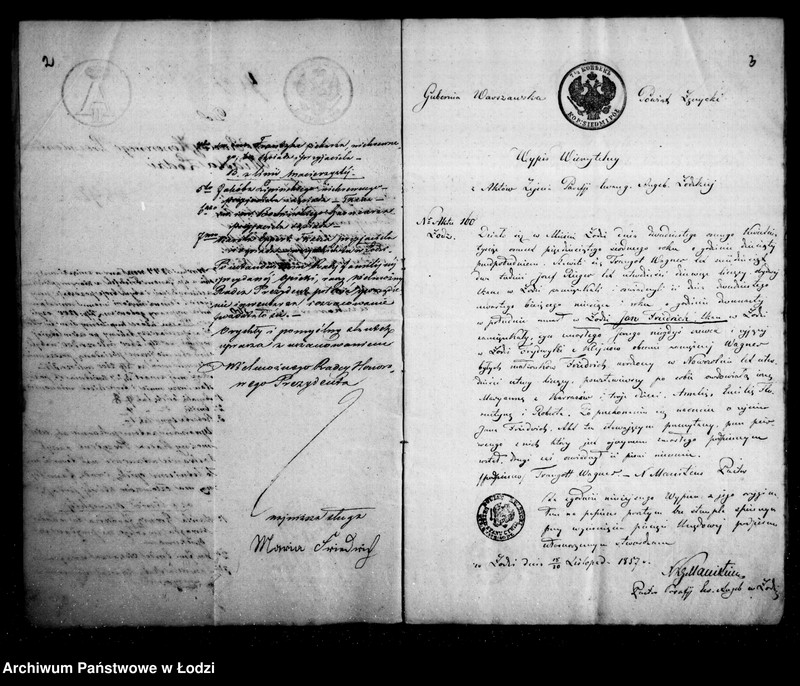 Obraz 6 z jednostki "Akta tyczące się ustanowienia opieki nad nieletnimi po zmarłym Janie Frydrychu t. j. Amalią, Emilią i Robertem rodzeństwem Frydrych"