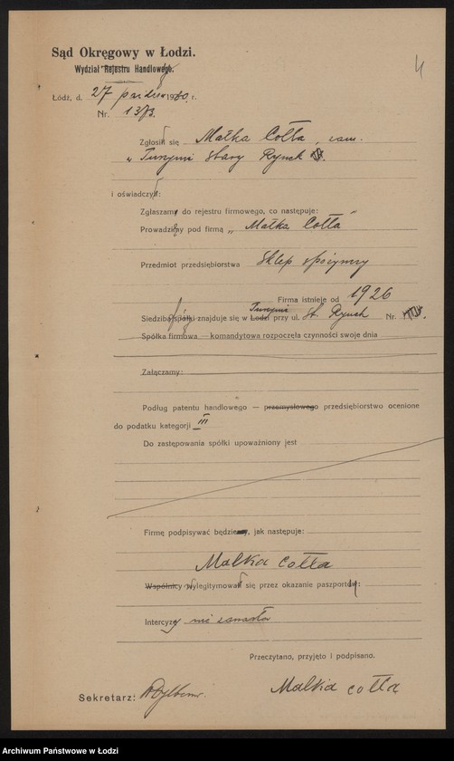 Obraz 6 z jednostki "Małka Cołła- sklep spożywczy- Tuszyn"