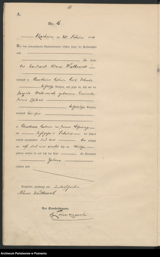 Obraz 19 z jednostki "Geburts-Haupt-Register"