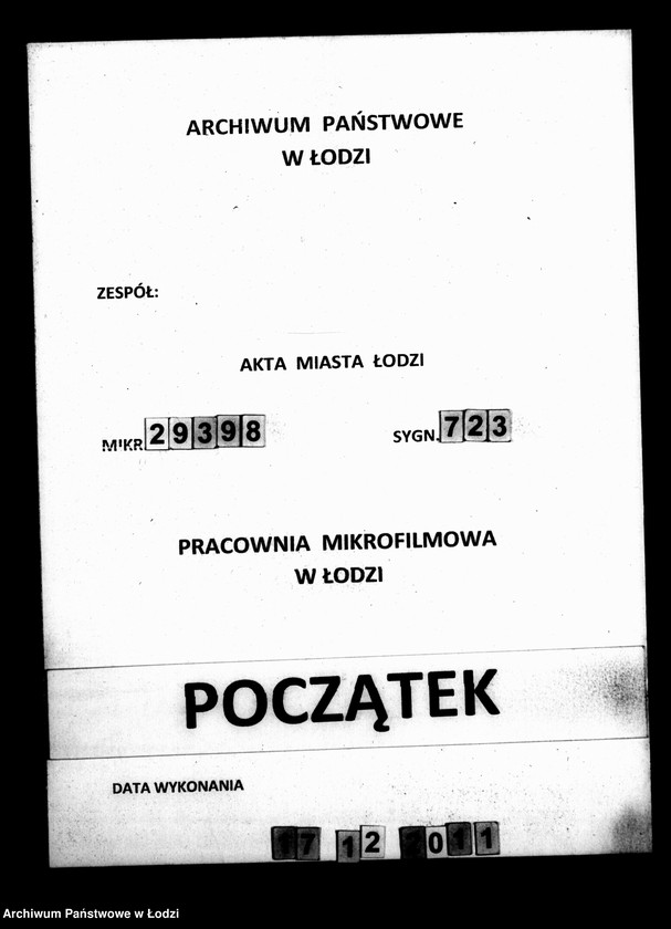 Obraz 1 z jednostki "Kontrolla I-sza przybywających różnych osób za świadectwami do miasta Łodzi w roku 1840"