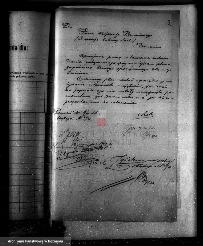 Obraz 6 z jednostki "Nadzór nad gospodarką w lasach majętności Owińska powiat poznański"