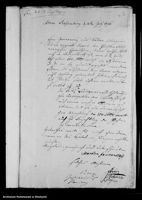 Obraz z jednostki "Janowski aus Waldau contra Pächter Seeligmannsche Eheleute Schuldforderungen betreffend"