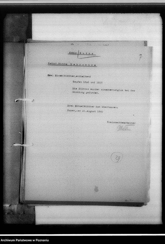 Obraz 11 z jednostki "Einziehungsprotokolle [ksiąg kościelnych] Kreis Kutno [powiat kutnowski, województwo łódzkie]"