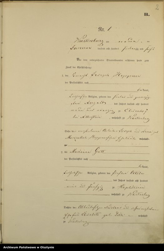 image.from.unit.number "Heiraths-Haupt-Register Nr 1 - 43"