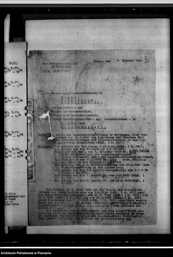 Obraz 7 z jednostki "Mitarbeit der Gesundheitsämter auf verschiedenen Gebieten der Verwaltung"