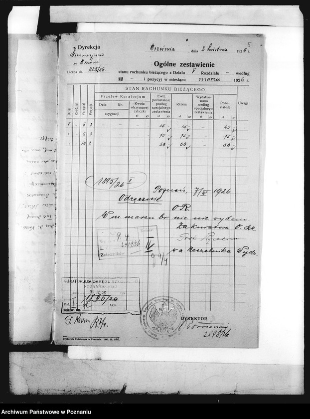 Obraz 8 z jednostki "Państwowe Gimnazjum Klasyczne im. H. Sienkiewicza we Wrześni - sprawy finansowe"