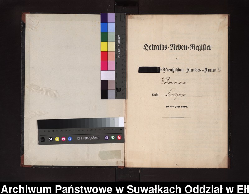 image.from.unit.number "Heiraths-Neben-Register des Preussischen Standes-Amtes Widminnen Kreis Loetzen"