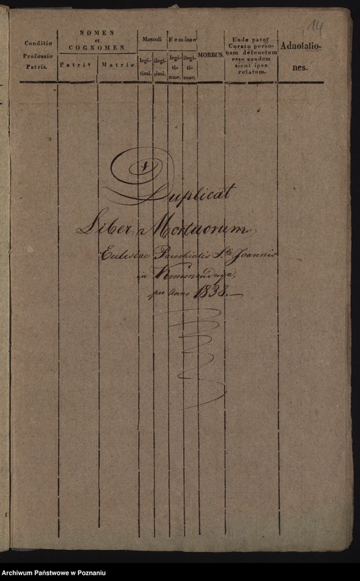 Obraz 11 z jednostki "Księga urodzeń, małżeństw i zgonów"