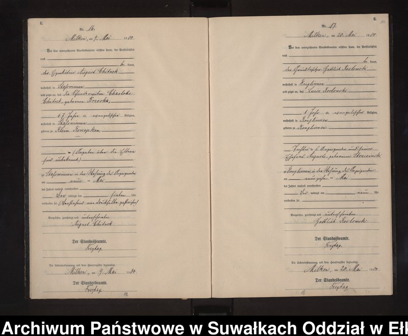 image.from.unit.number "Sterbe-Neben-Register des Preussischen Standes-Amtes Stasswinnen Kreis Lötzen"